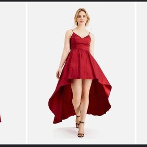 B.Smart Merlot Shimmer Hi‎ Low Semi Formal Party Dress Size 7